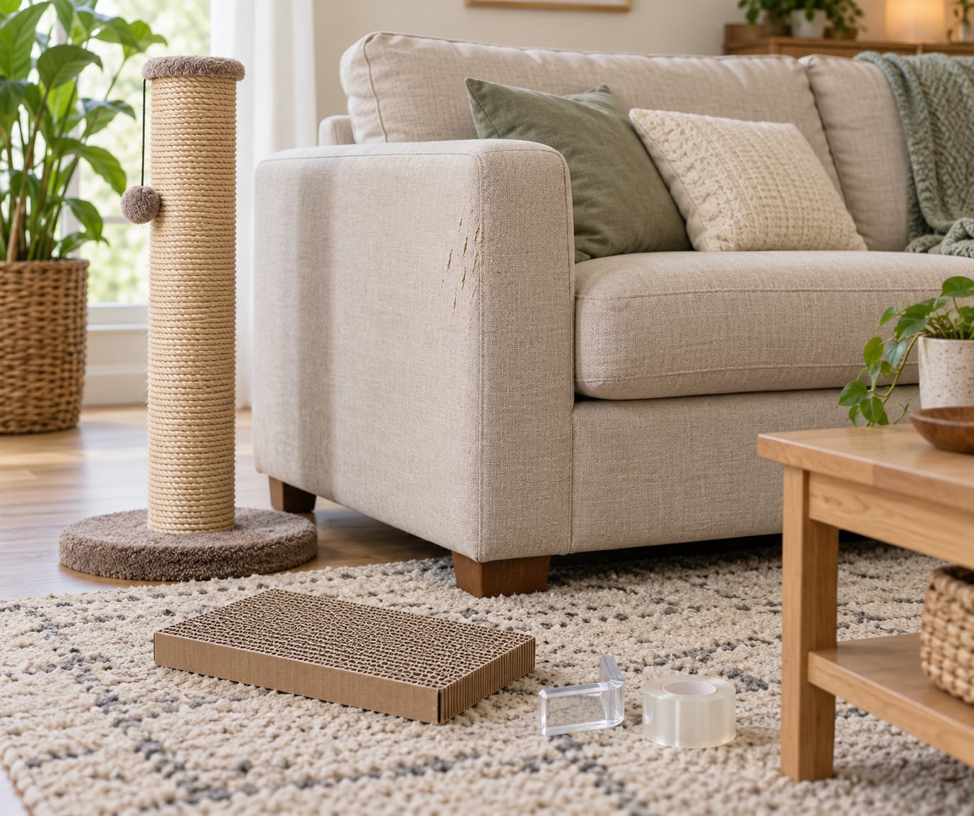 how to stop a cat from scratching furniture