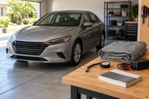 how to store a car for the winter