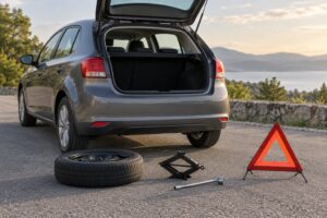 how to change a flat tire step by step