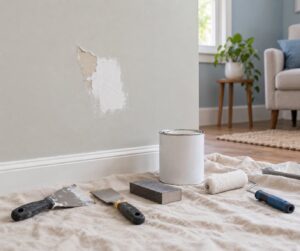 how to fix peeling paint on walls