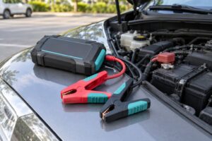 how to jump a car with a portable jump starter
