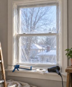 how to seal windows for winter