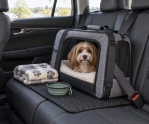 how to travel with a cat in a car