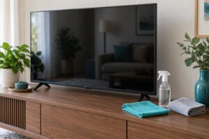 how to clean a tv screen without streaks
