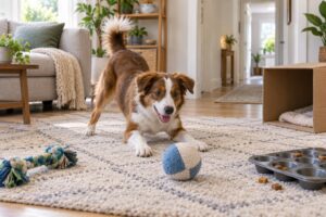 how to exercise a dog indoors