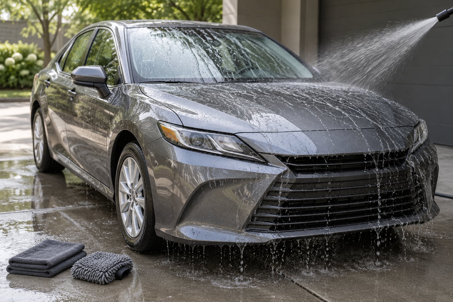 how to wash a car without leaving water spots