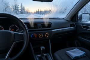 how to defog car windows fast