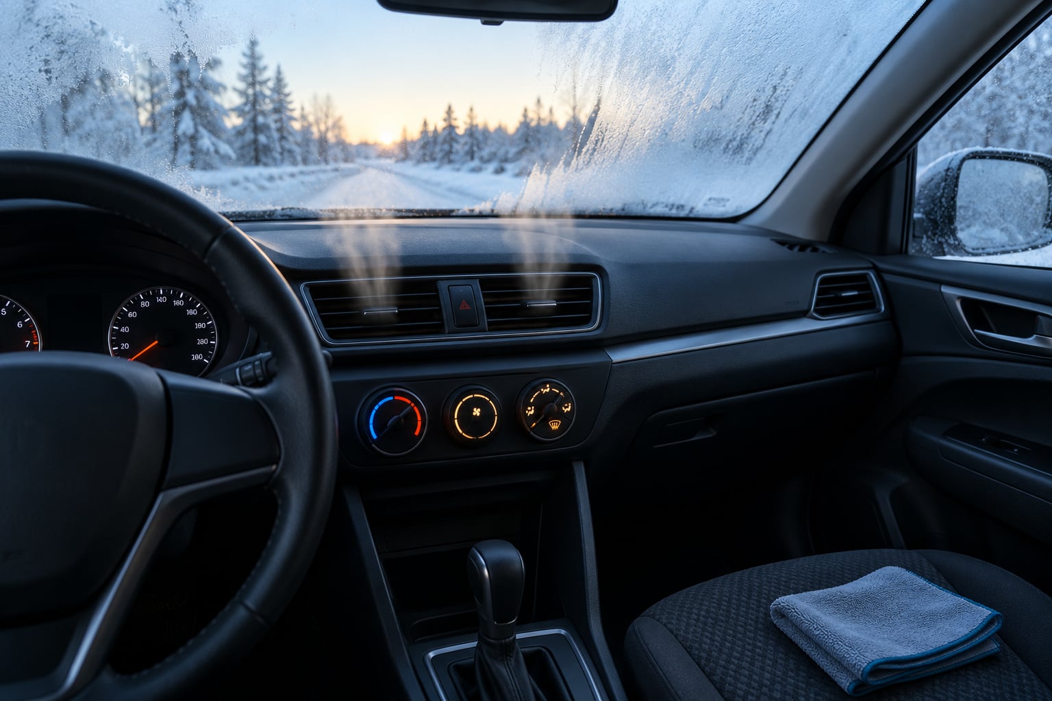 how to defog car windows fast