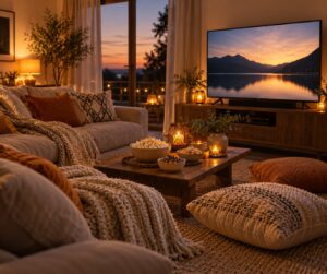 how to host a movie night at home