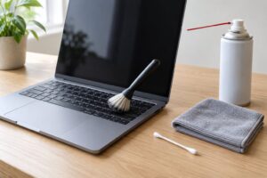 how to clean a laptop keyboard safely