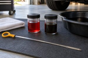 what does transmission fluid look like when it needs changing