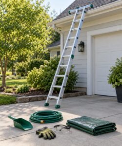 how to clean gutters safely