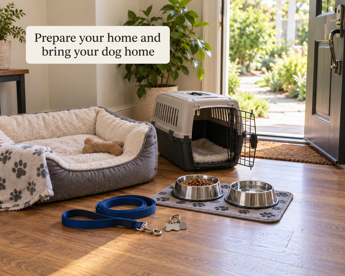 Prepare your home and bring your dog home