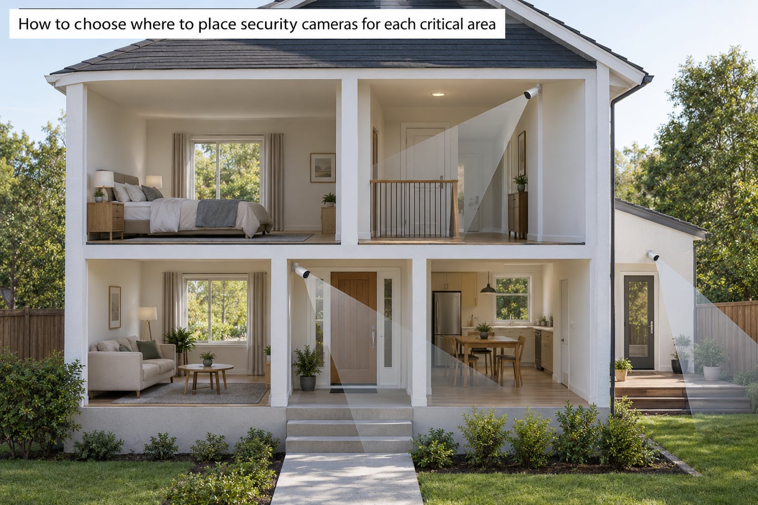 How to choose where to place security cameras for each critical area