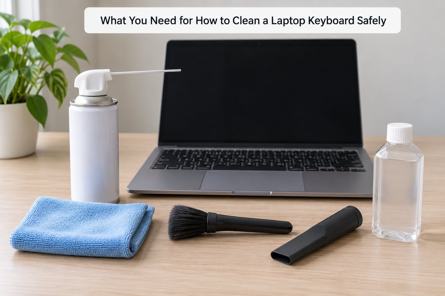 What You Need for How to Clean a Laptop Keyboard Safely