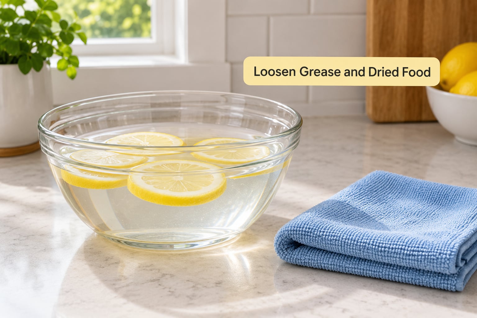 Loosen Grease and Dried Food