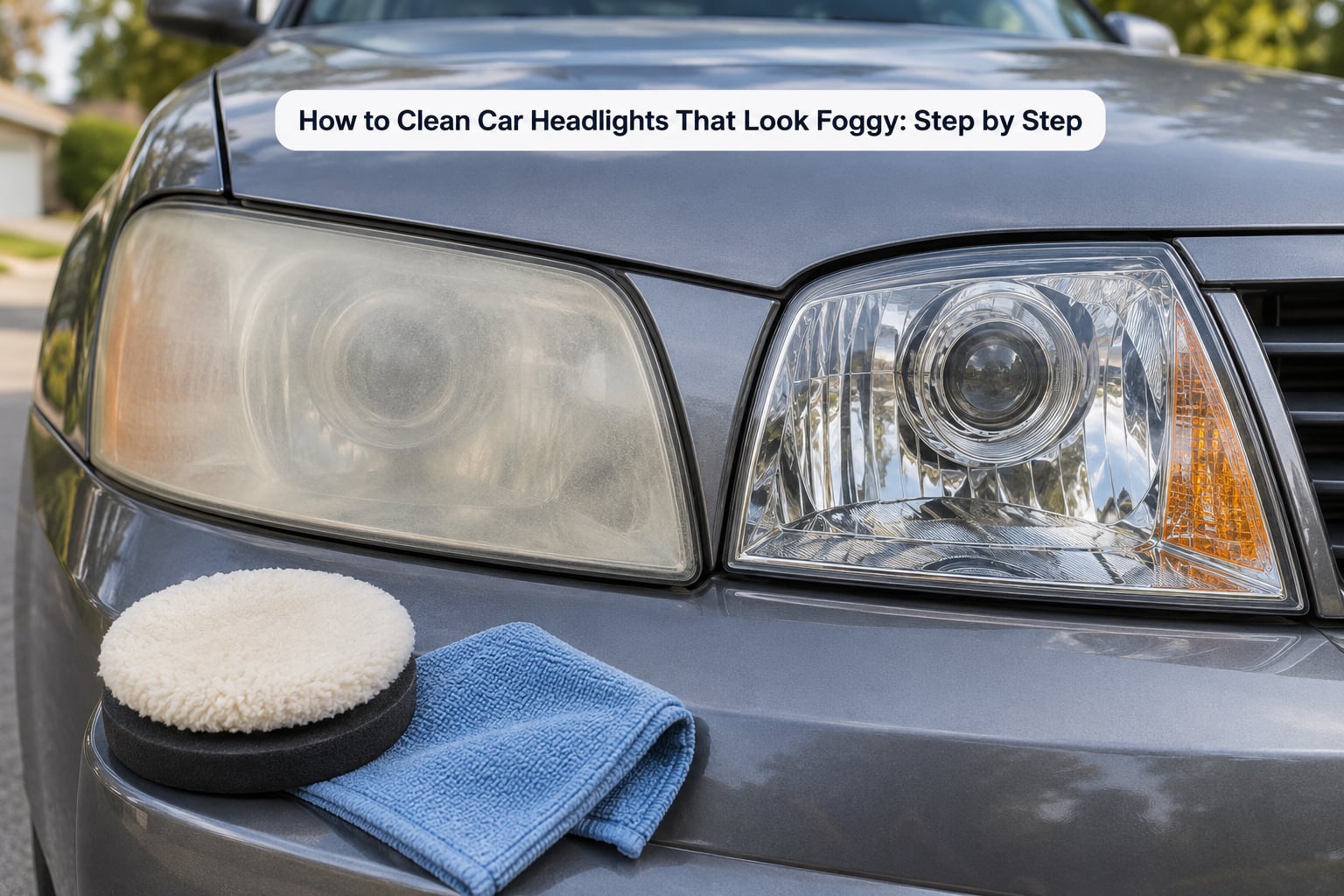 How to Clean Car Headlights That Look Foggy: Step by Step