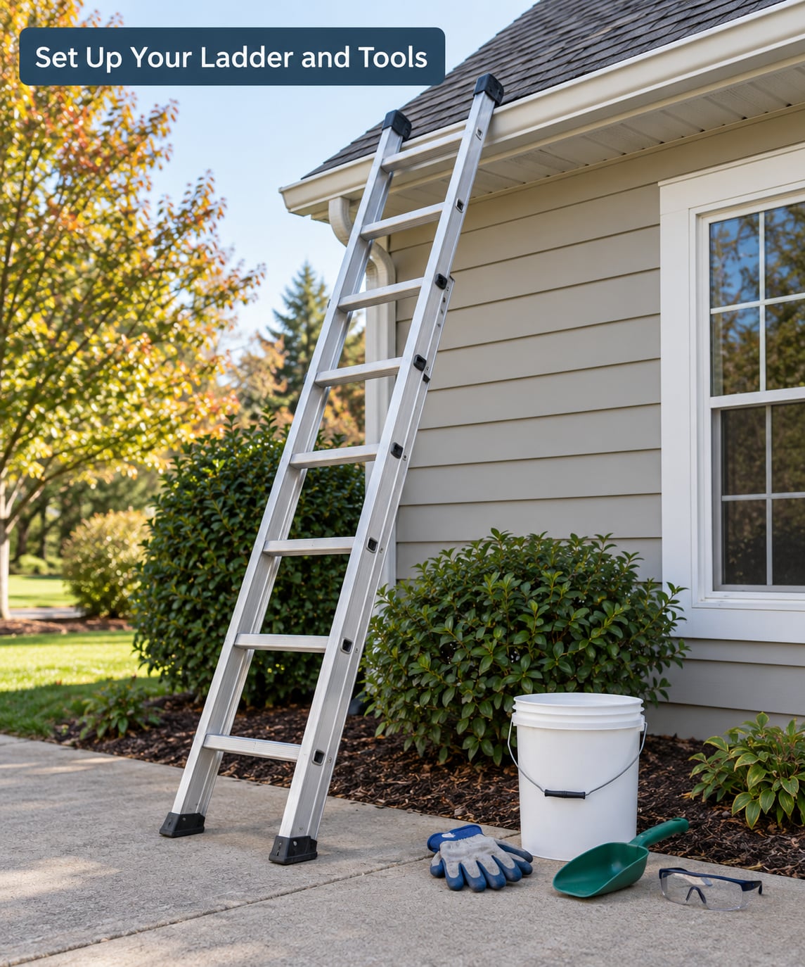 Set Up Your Ladder and Tools