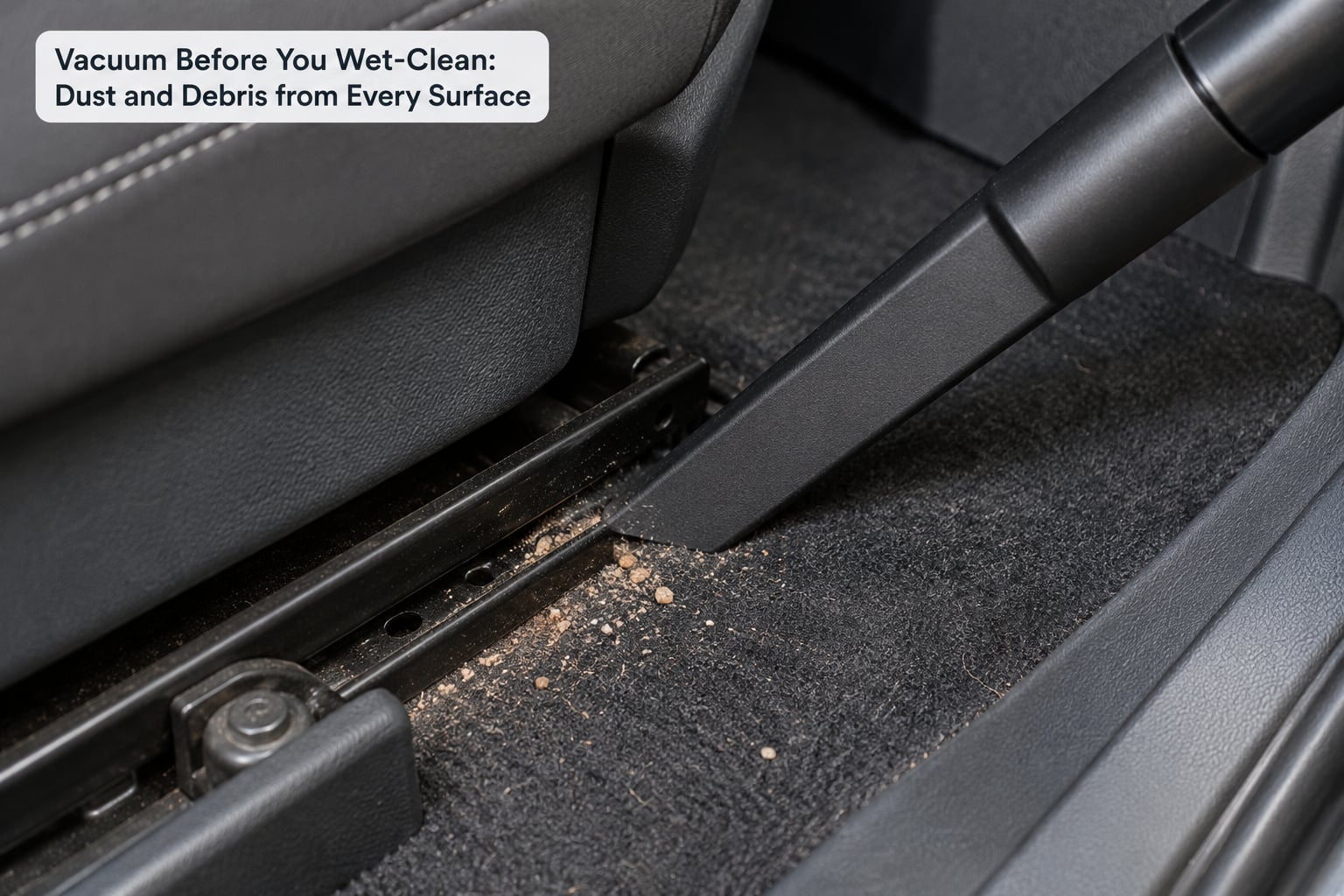 Vacuum Before You Wet-Clean: Dust and Debris from Every Surface