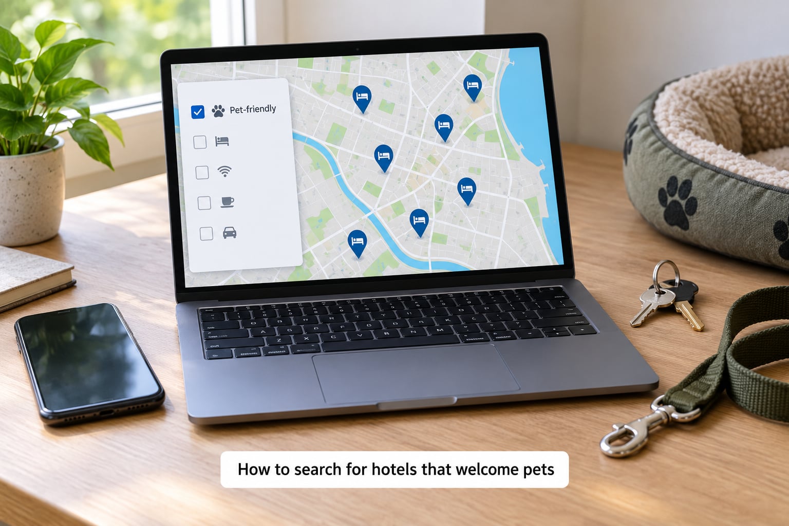 How to search for hotels that welcome pets