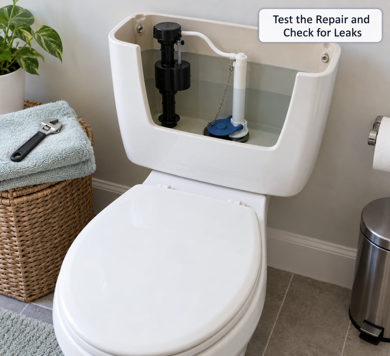 Test the Repair and Check for Leaks