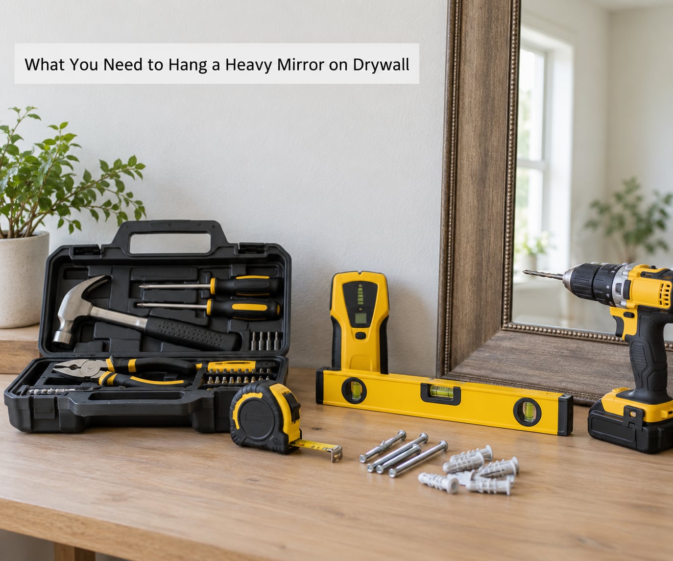 What You Need to Hang a Heavy Mirror on Drywall