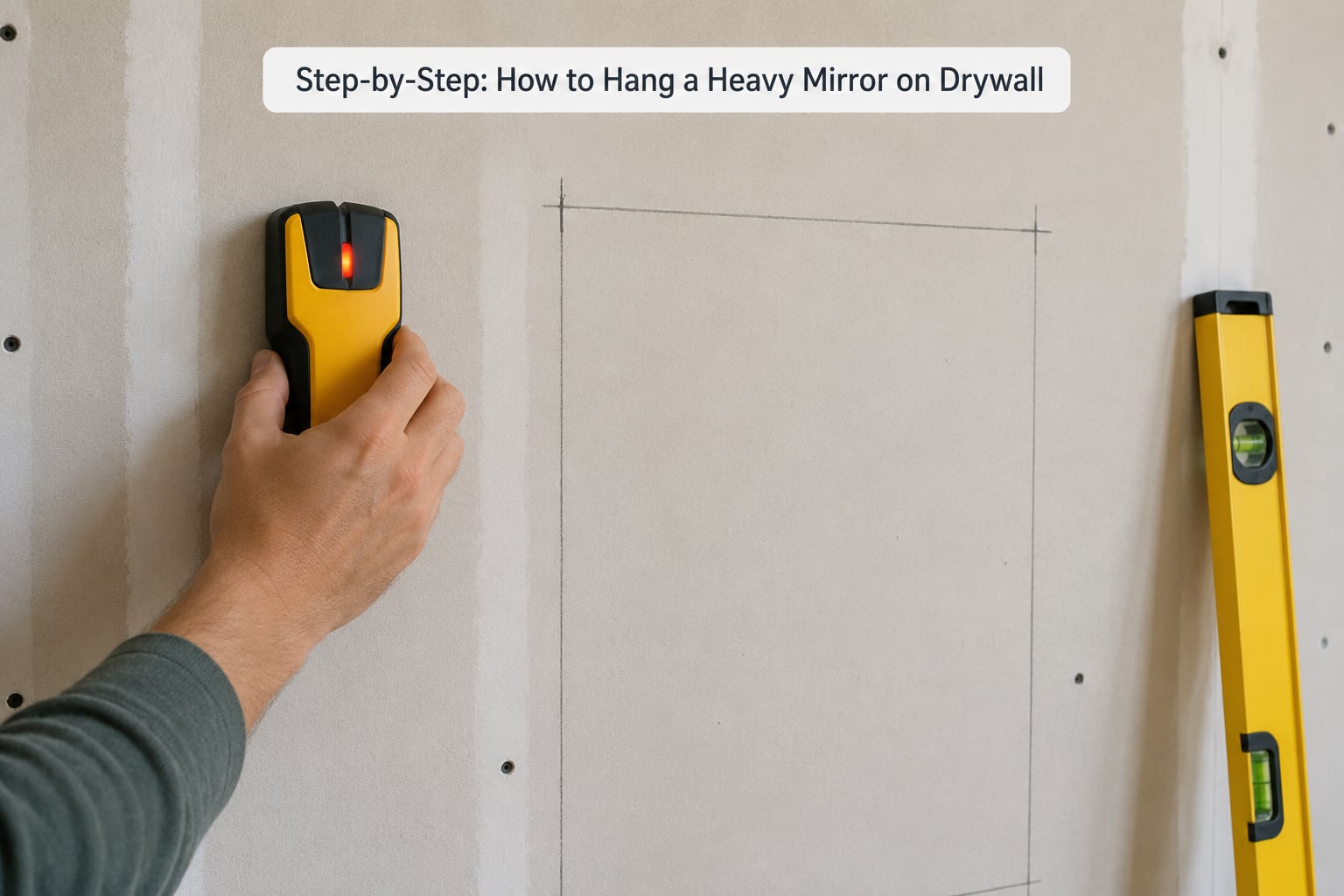 Step-by-Step: How to Hang a Heavy Mirror on Drywall