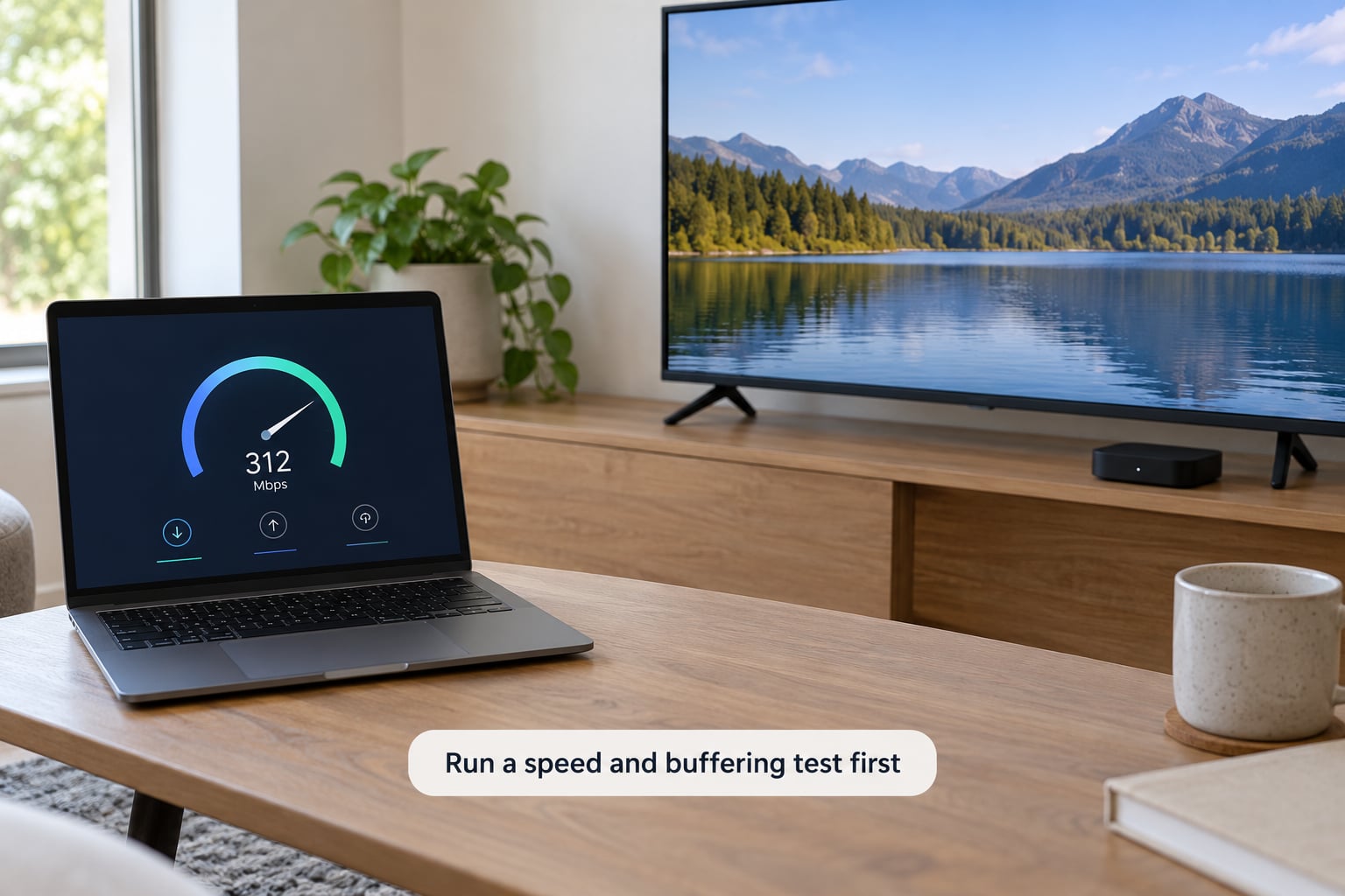 Run a speed and buffering test first
