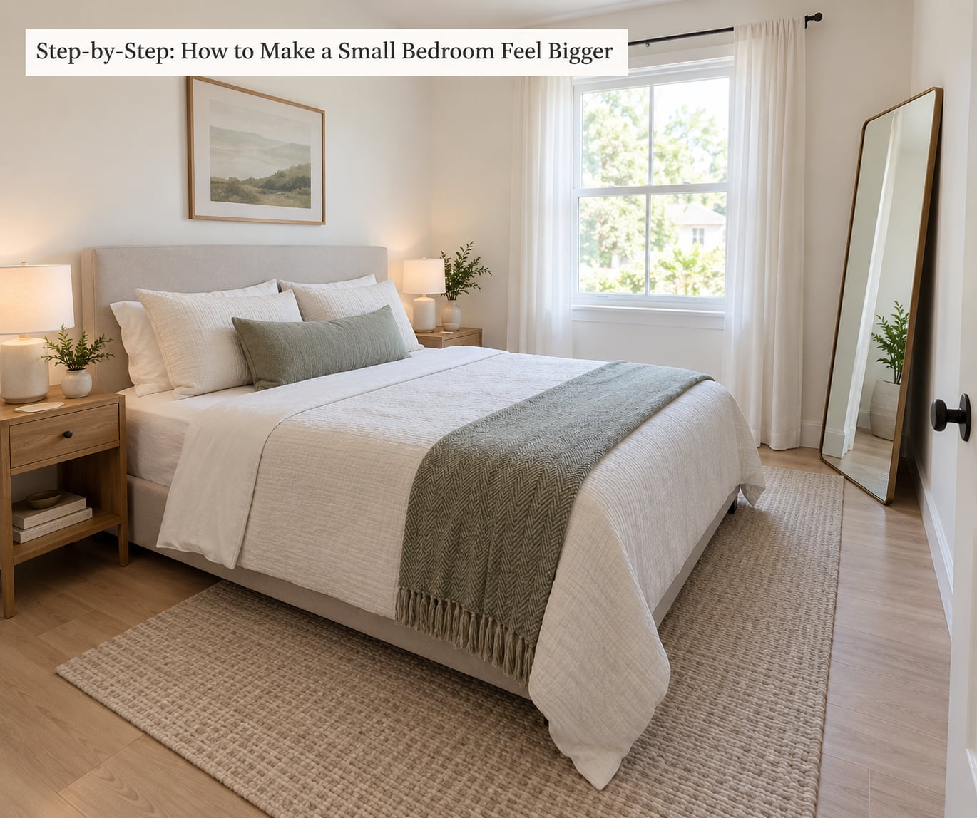 Step-by-Step: How to Make a Small Bedroom Feel Bigger