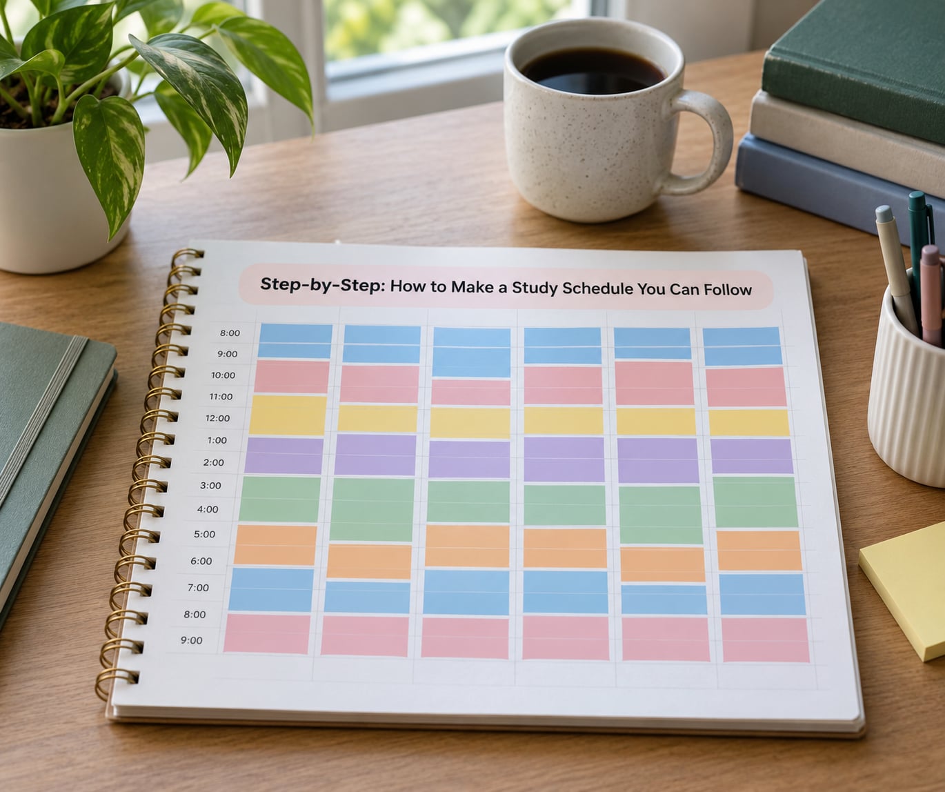 Step-by-Step: How to Make a Study Schedule You Can Follow
