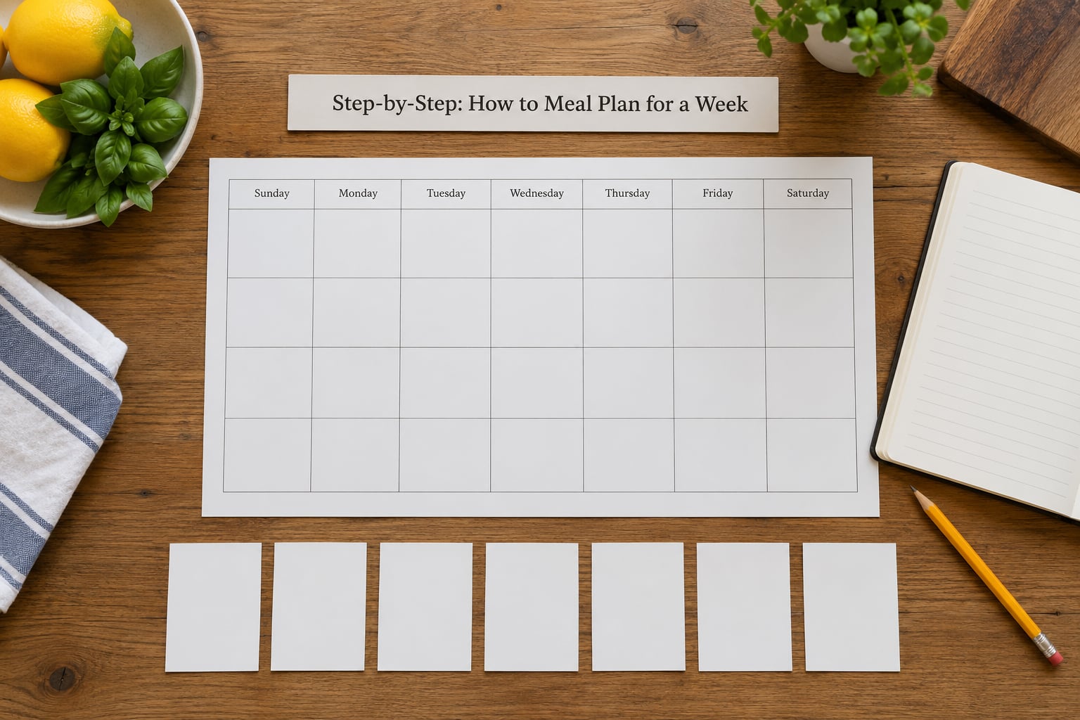 Step-by-Step: How to Meal Plan for a Week