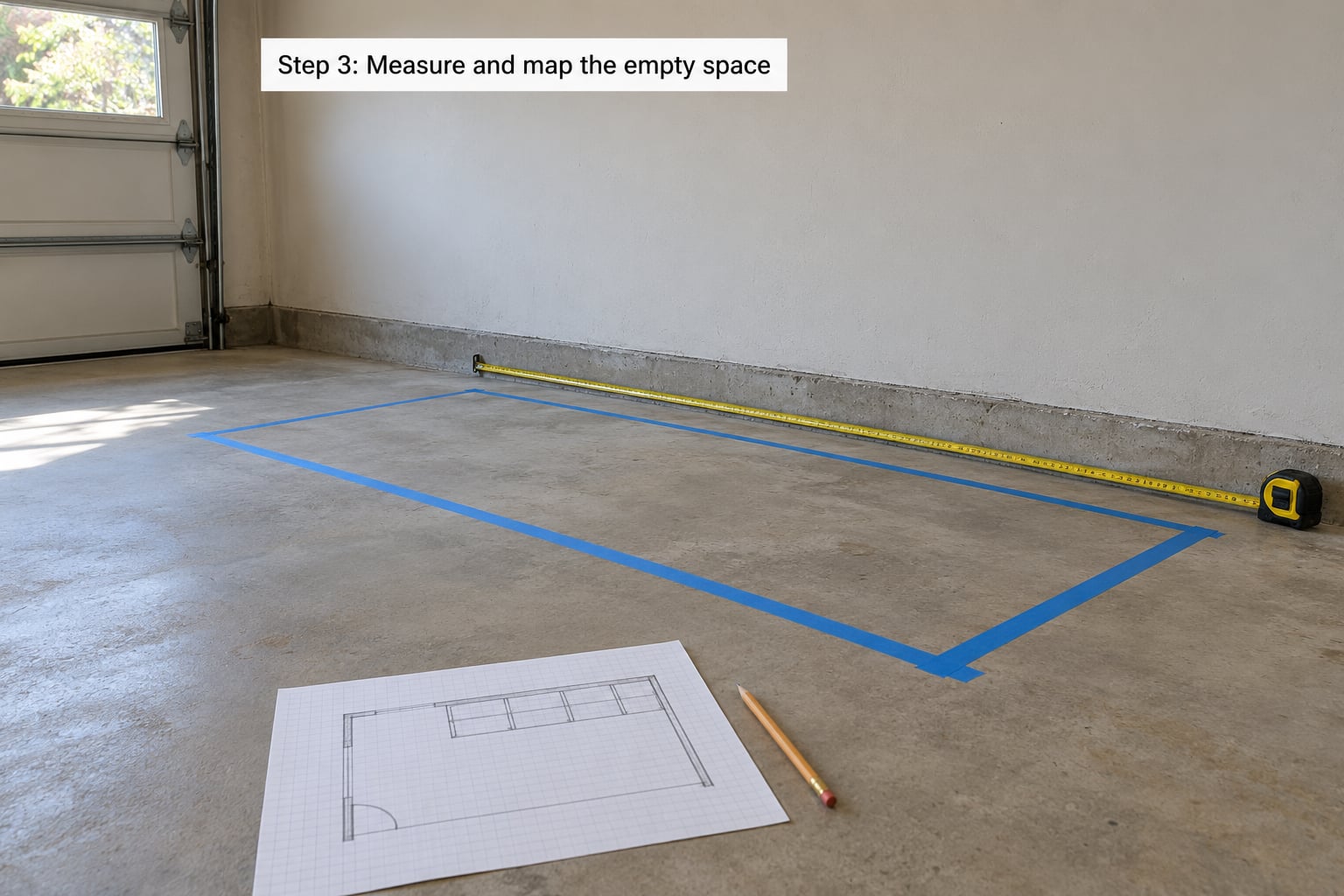 Step 3: Measure and map the empty space