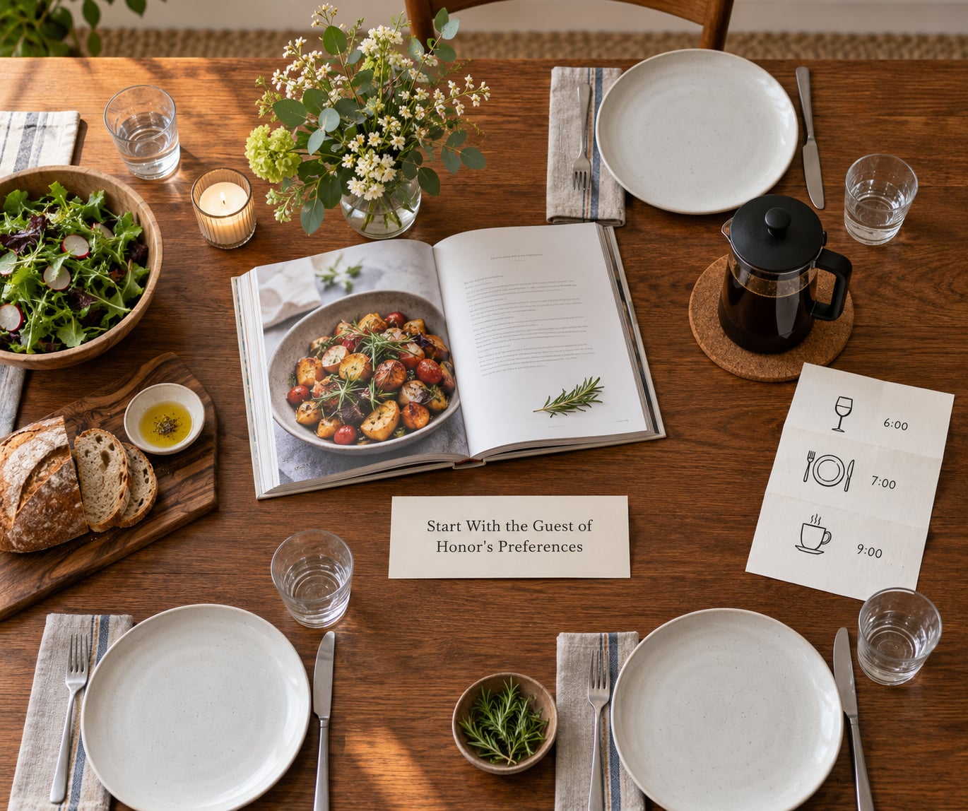 Start With the Guest of Honor's Preferences
