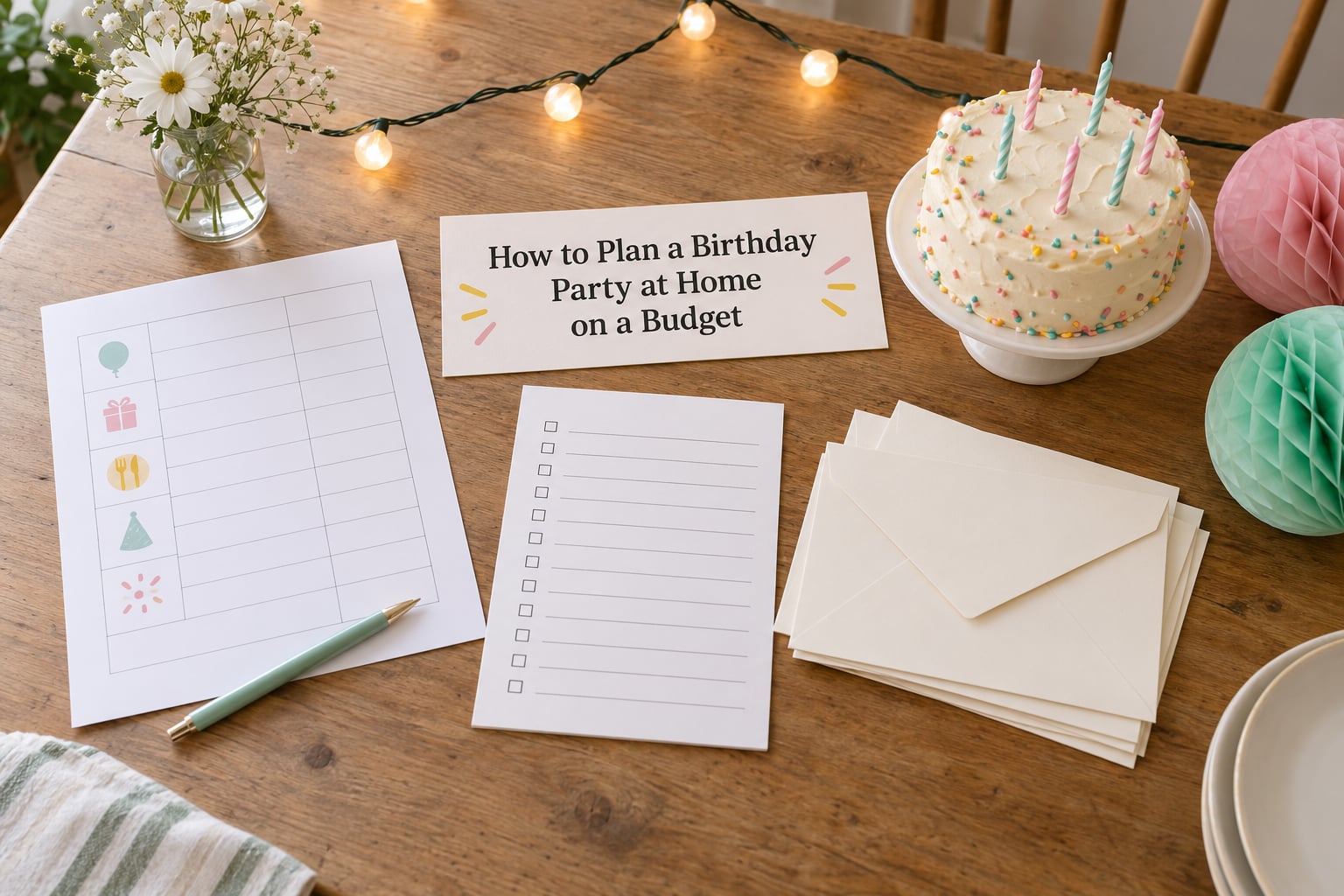 How to Plan a Birthday Party at Home on a Budget