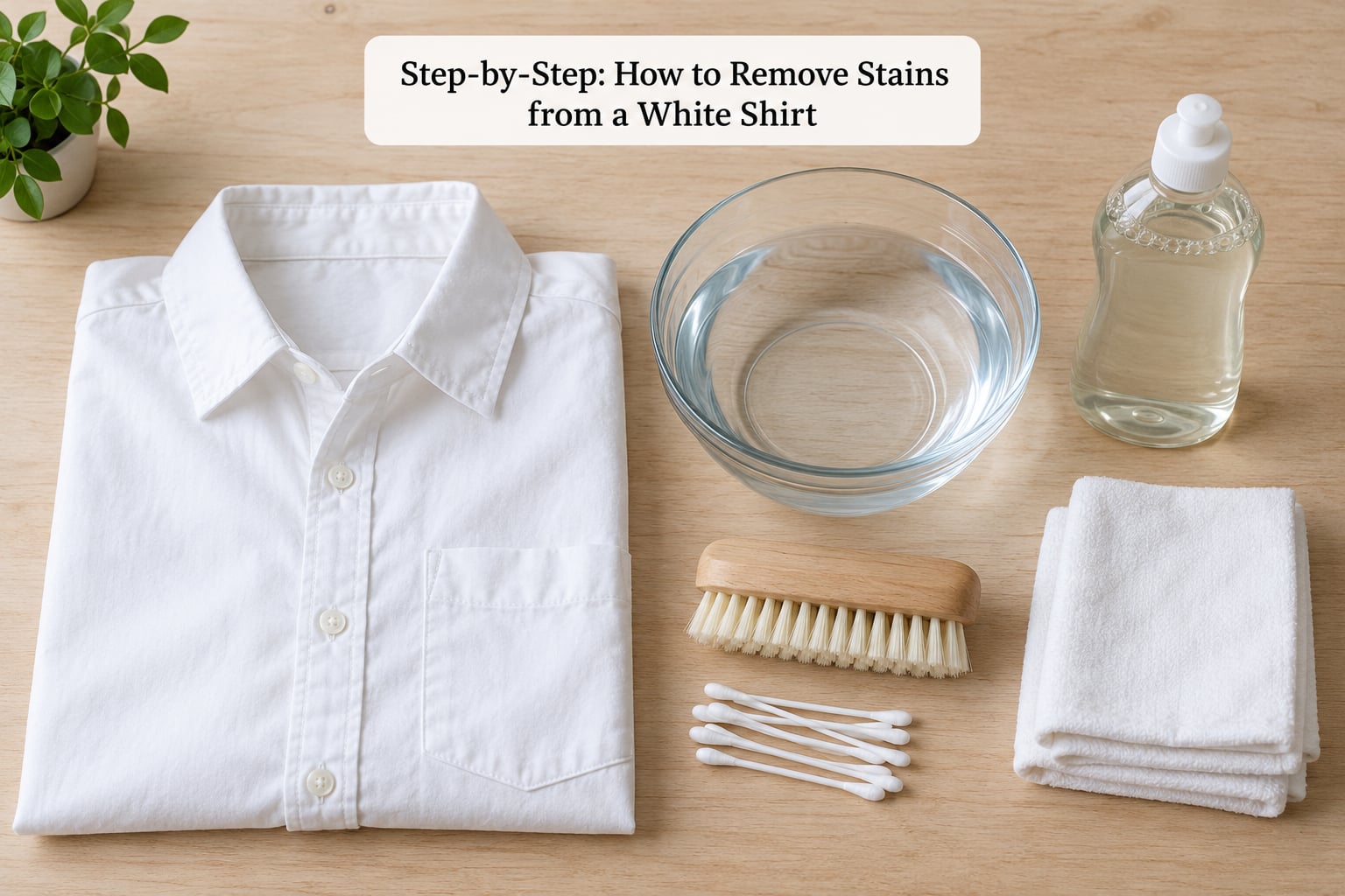 Step-by-Step: How to Remove Stains from a White Shirt