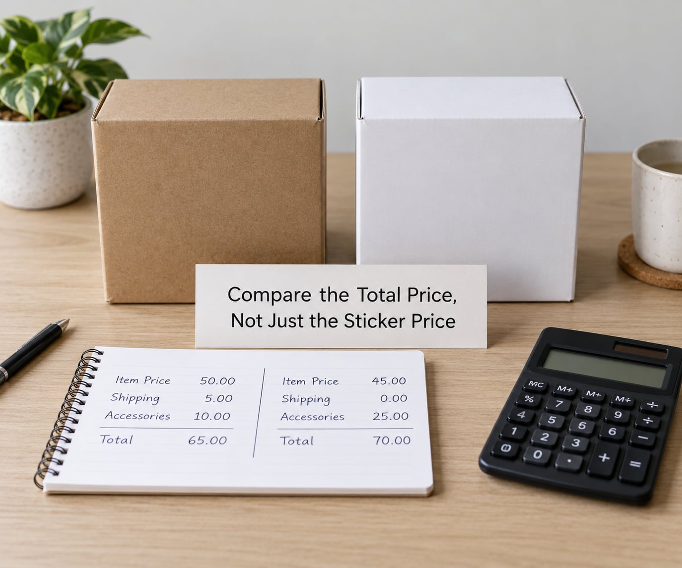 Compare the Total Price, Not Just the Sticker Price