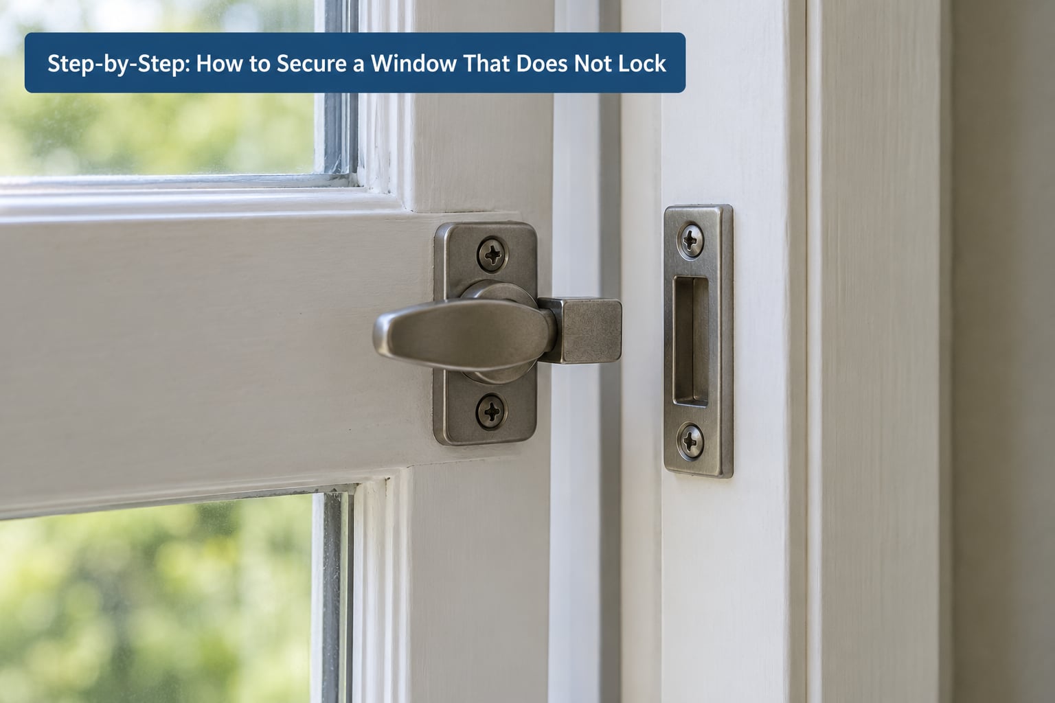 Step-by-Step: How to Secure a Window That Does Not Lock