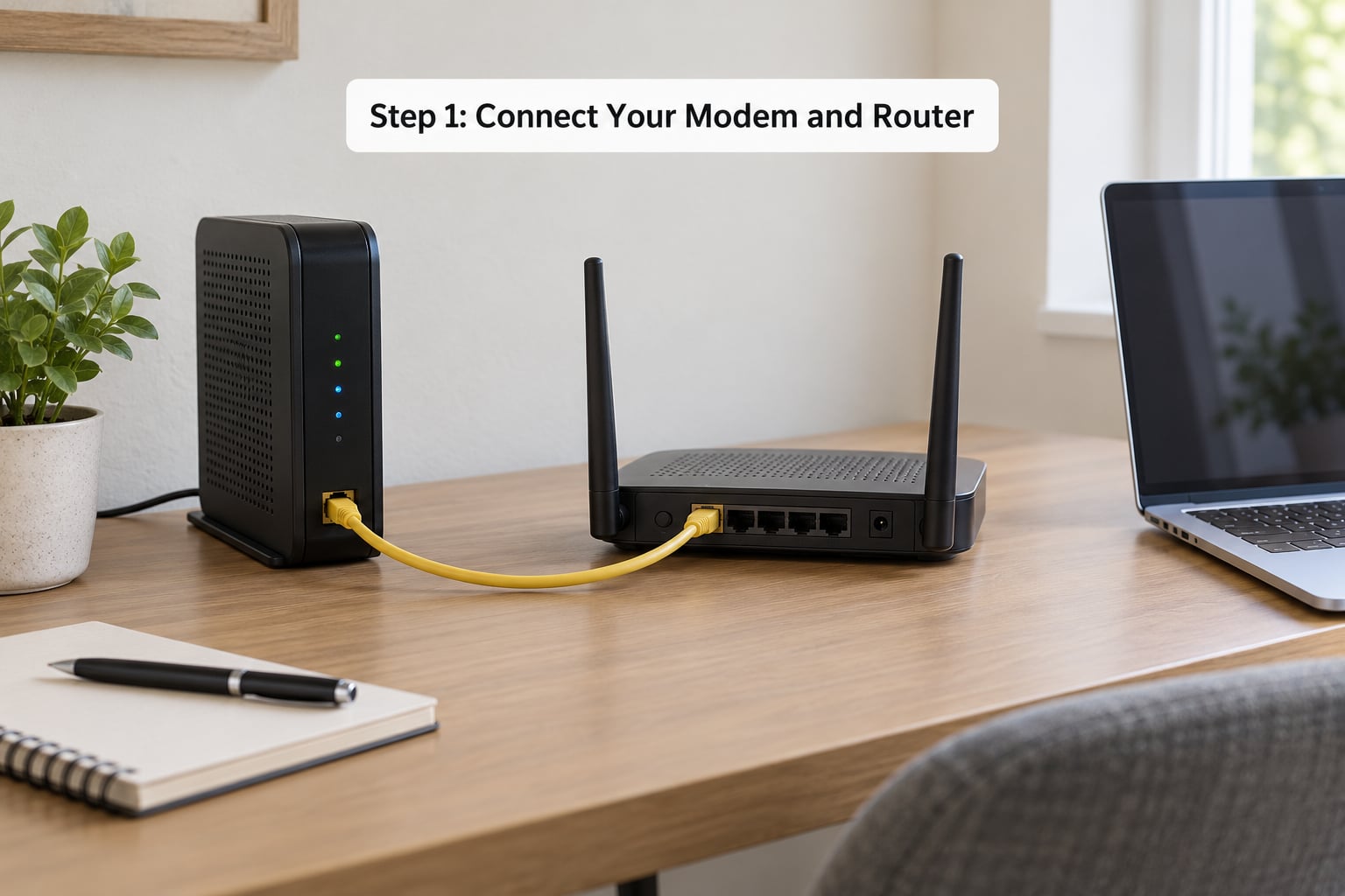 Step 1: Connect Your Modem and Router