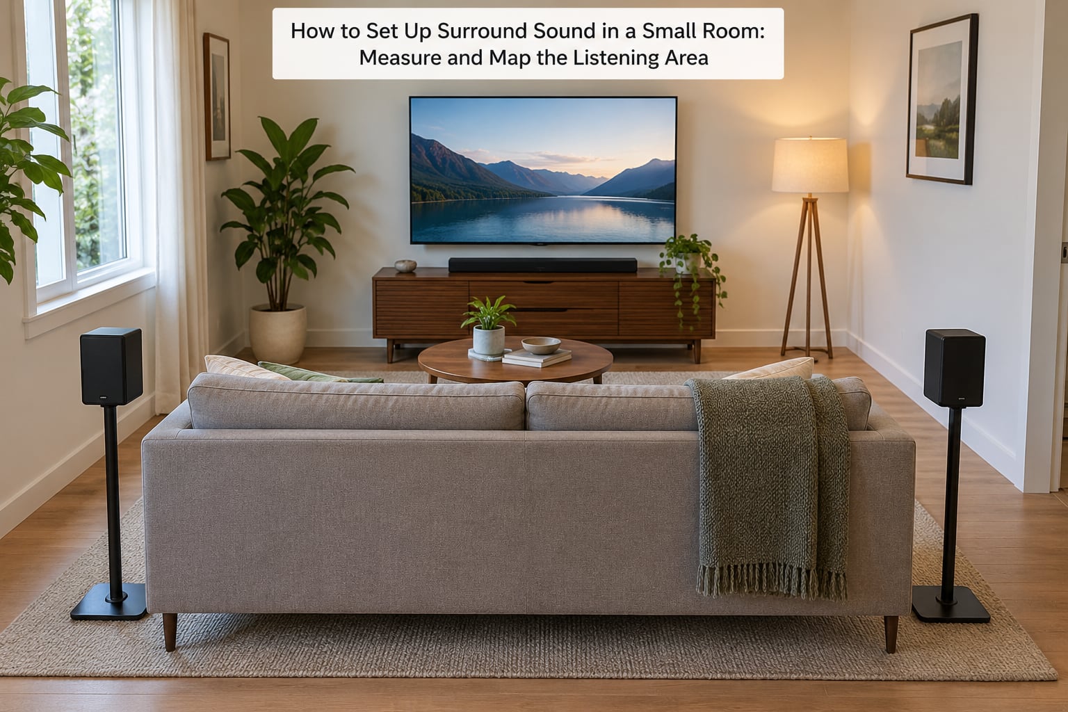 How to Set Up Surround Sound in a Small Room: Measure and Map the Listening Area