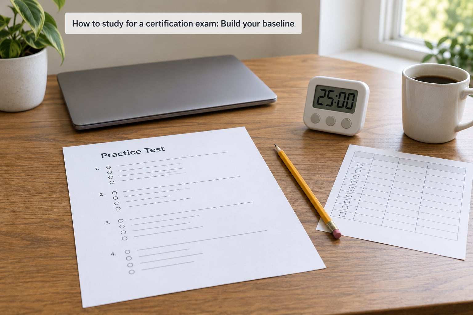 How to study for a certification exam: Build your baseline