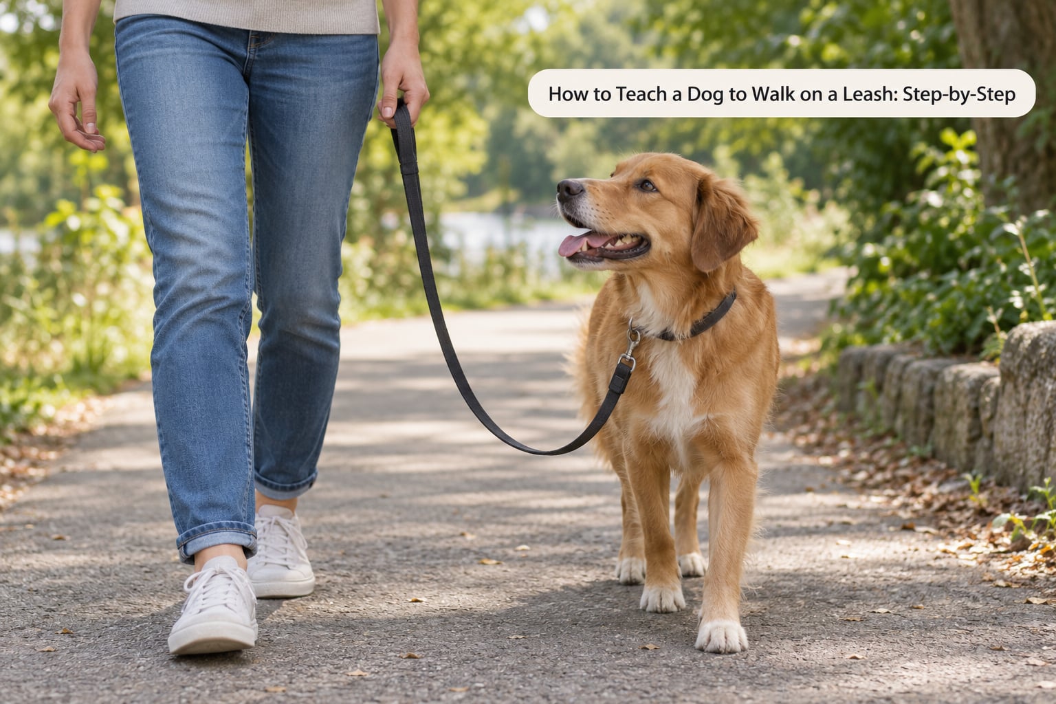 How to Teach a Dog to Walk on a Leash: Step-by-Step