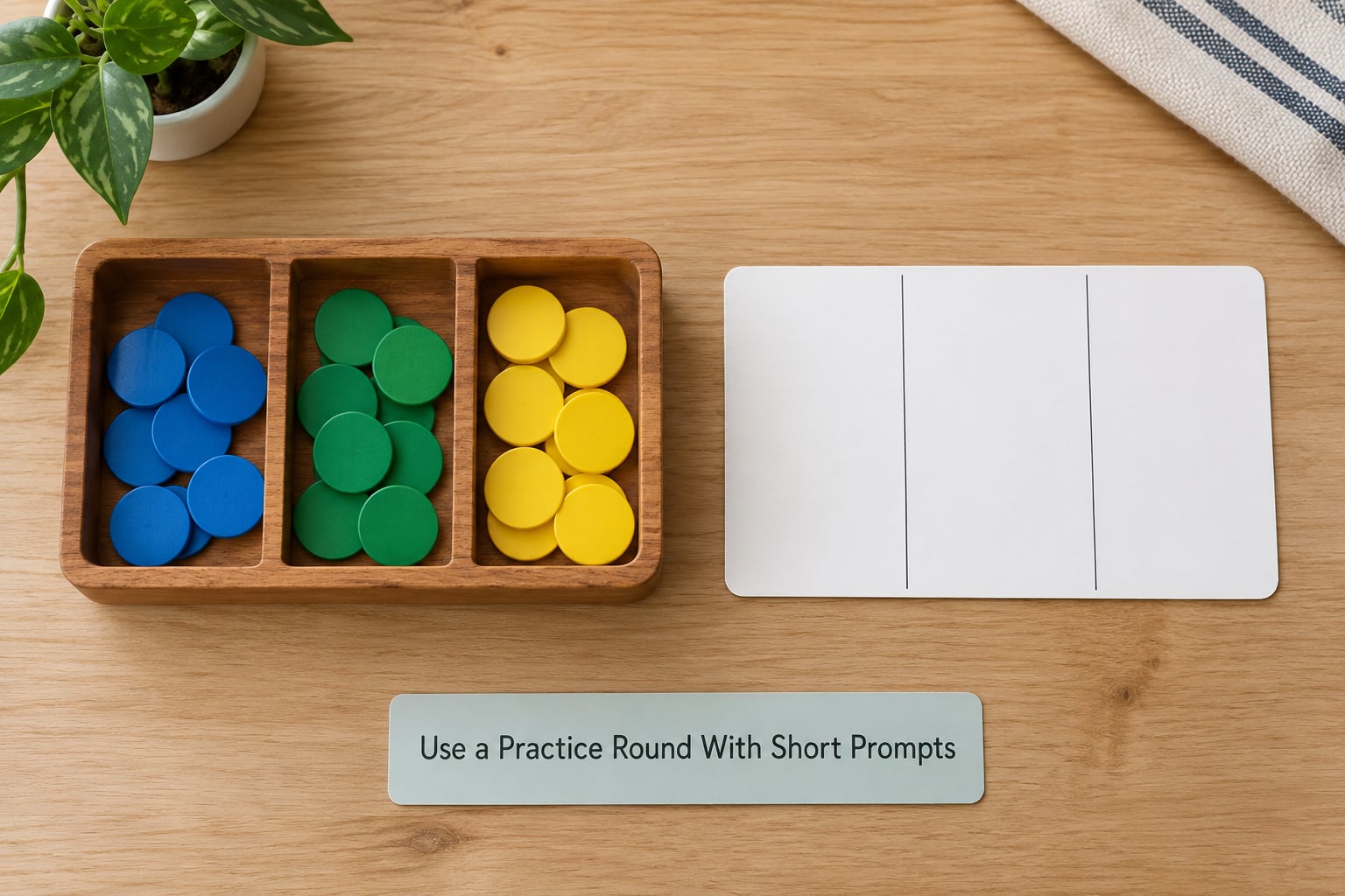 Use a Practice Round With Short Prompts