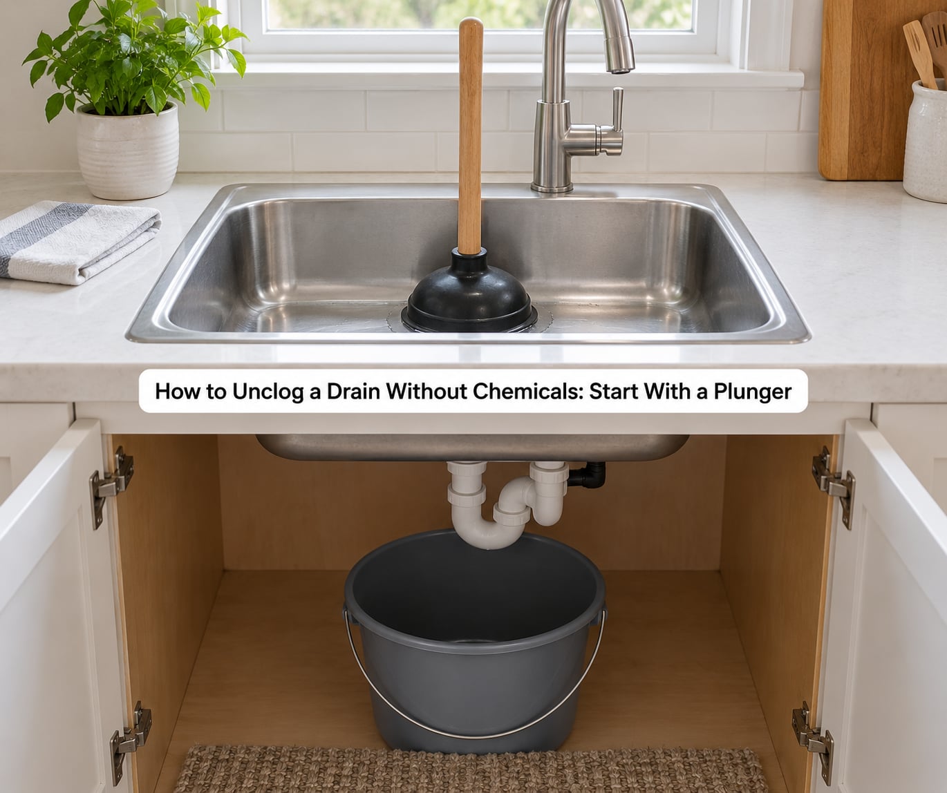 How to Unclog a Drain Without Chemicals: Start With a Plunger