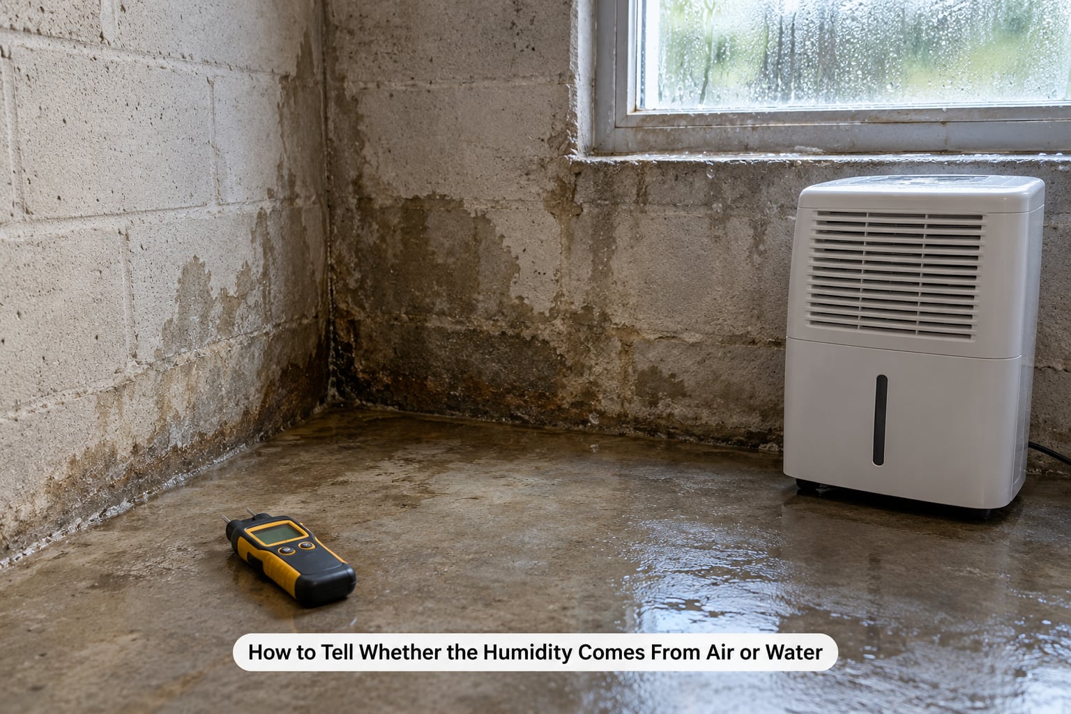 How to Tell Whether the Humidity Comes From Air or Water