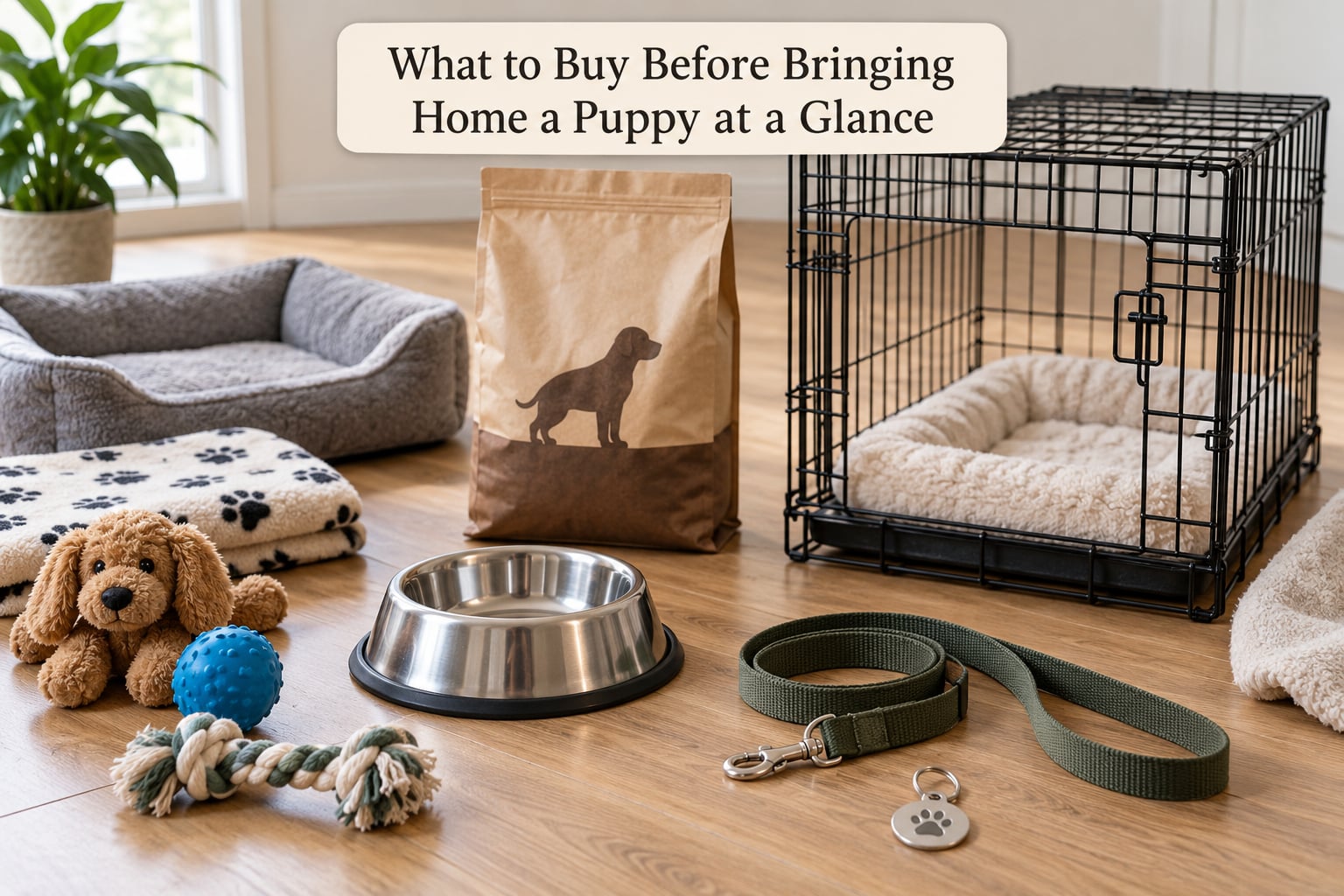 What to Buy Before Bringing Home a Puppy at a Glance